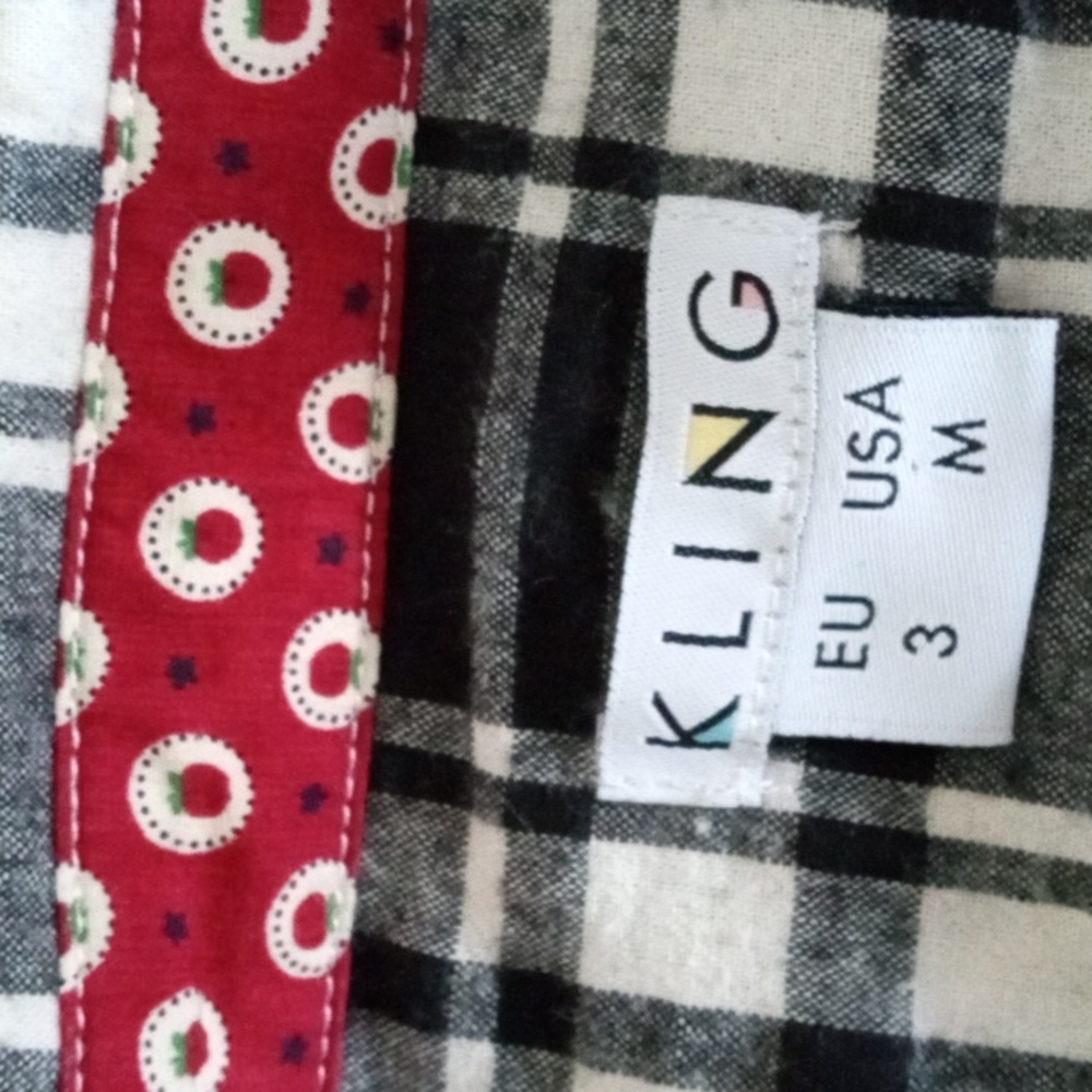 KLING plaid tie waist shirt dress - Picture 2 of 8